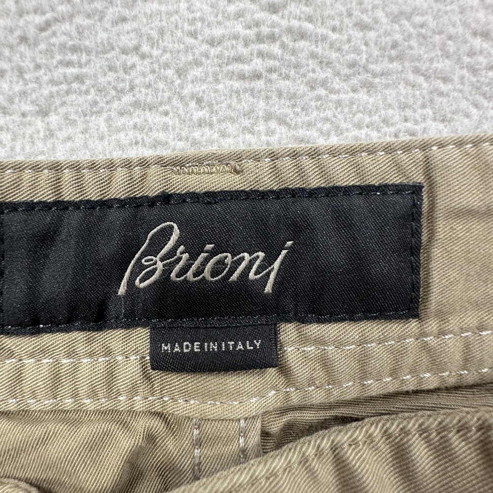 Brioni Chamonix Comfort Fit Pants Mens 44 Beige Made in Italy Luxury Trousers - Picture 7 of 14